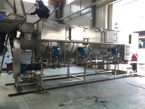 Máquina de blanqueado al vapor tipo tornillo