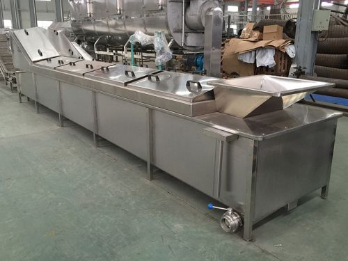 Máquina de blanqueado con agua caliente
